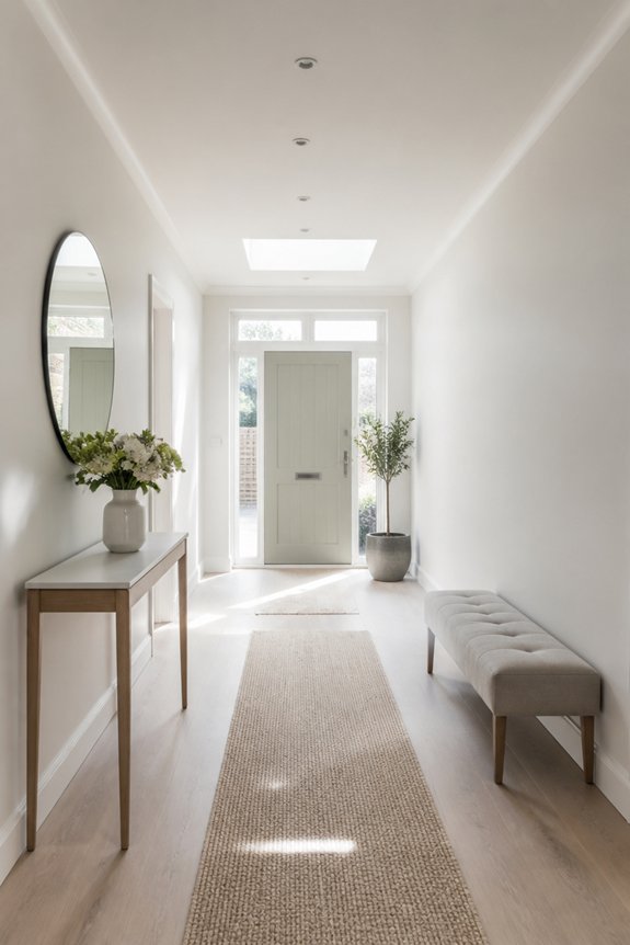 slim furniture for hallways